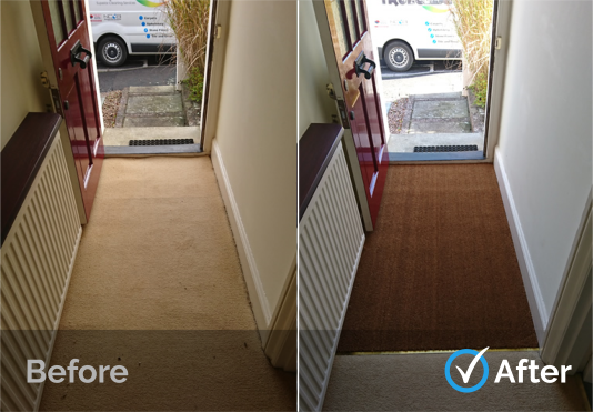 Doorway Coir Mat Installation