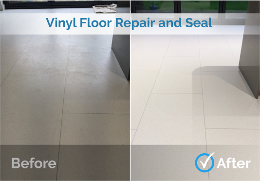 Vinyl Floor Repair and Seal