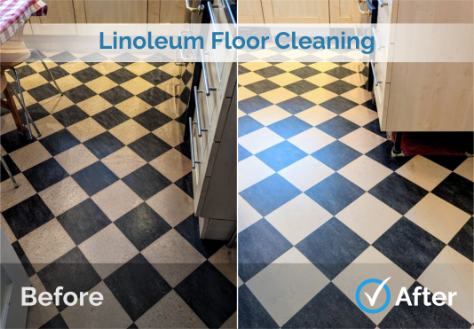 Linoleum Floor Cleaning